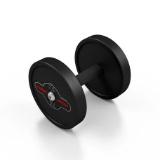 Гантель стальная прорезиненная Marbo Sport 7,5 кг черная