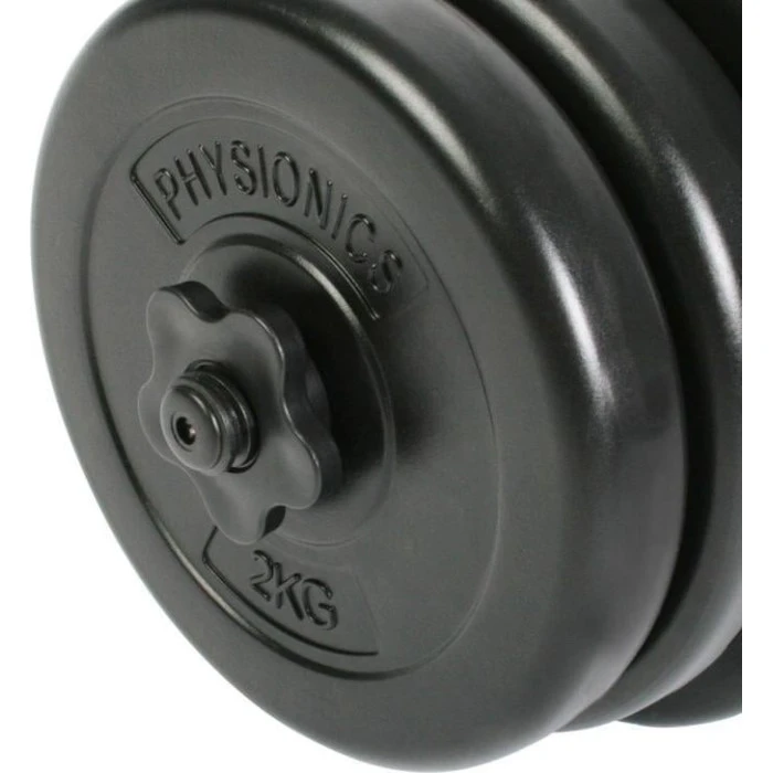 Гантелі Physionics бітумні 2 х 20 кг