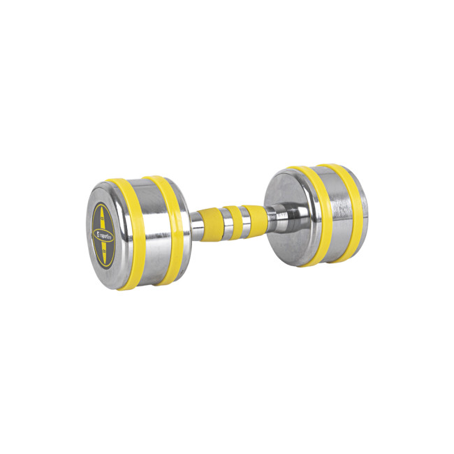 Гантель хромированный inSPORTline Yellsteel 8 кг