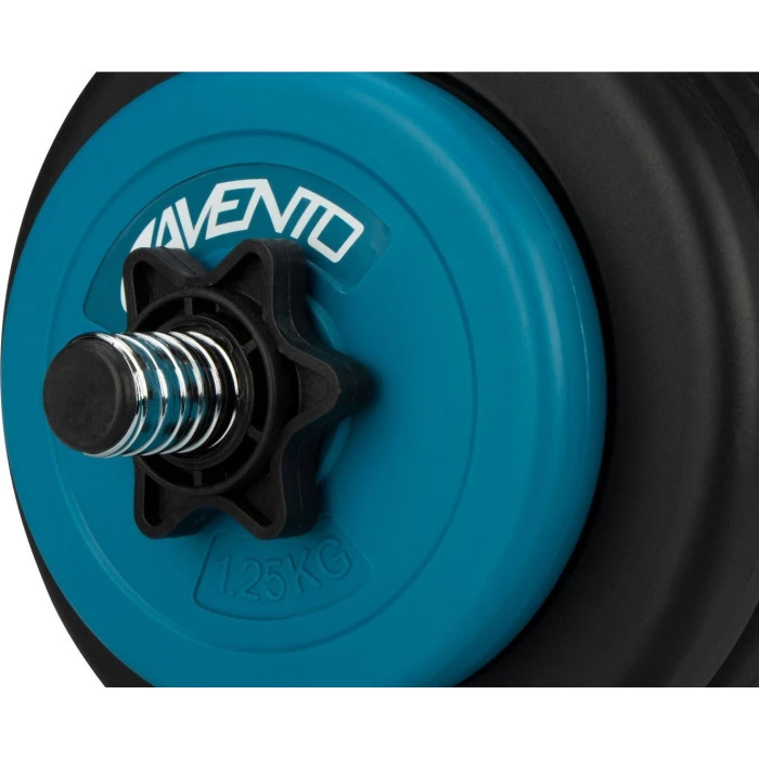 Гантель разборная битумная Avento 42DF-BLK, 15 кг