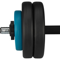 Гантель разборная битумная Avento 42DF-BLK, 15 кг