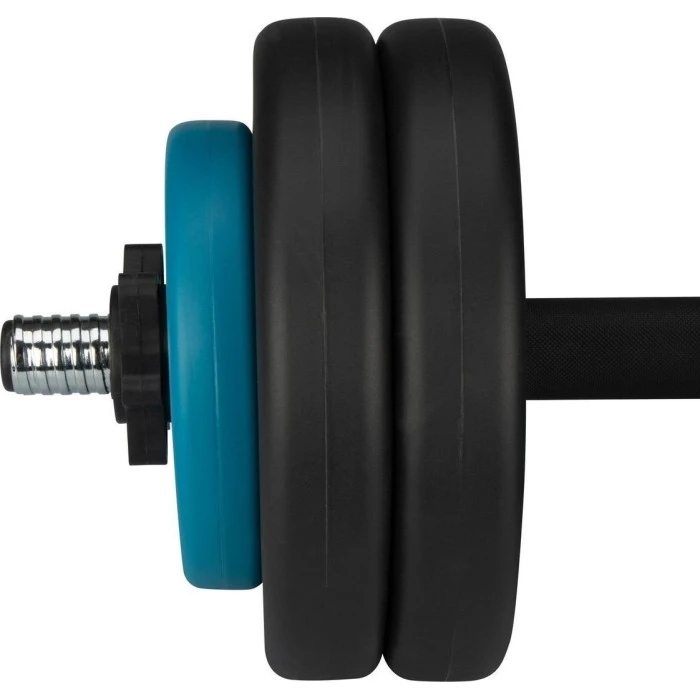 Гантель разборная битумная Avento 42DF-BLK, 15 кг