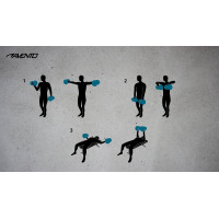 Гантель разборная битумная Avento 42DF-BLK, 15 кг