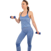 Гантелі вінілові ENERO FIT VDB зі стійкою, 12 кг