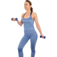 Гантелі вінілові ENERO FIT VDB зі стійкою, 12 кг