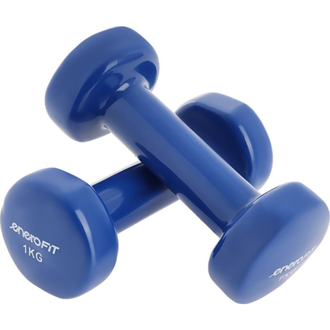 Гантели виниловые ENERO FIT VDB со стойкой, 12 кг