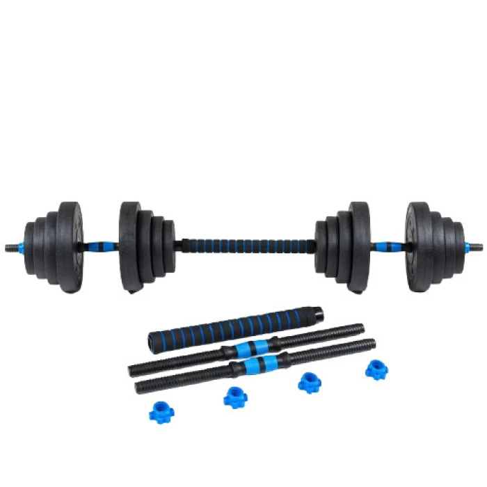 Гантели разборные битумные THUNDER GYM-03 с соединителем для штанги, 2 х 20 кг