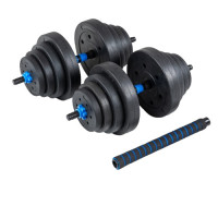 Гантелі розбірні бітумні THUNDER GYM-03 зі з'єднувачем для штанги, 2 х 20 кг