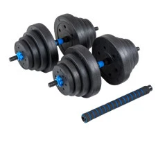 Гантели разборные битумные THUNDER GYM-03 с соединителем для штанги, 2 х 20 кг