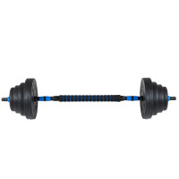 Гантелі розбірні бітумні THUNDER GYM-03 зі з'єднувачем для штанги, 2 х 20 кг