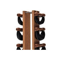 Гантелі з підставкою NOHrD SwingBel Tower 2-8 Kg Set Oxbridge Cherry Leather