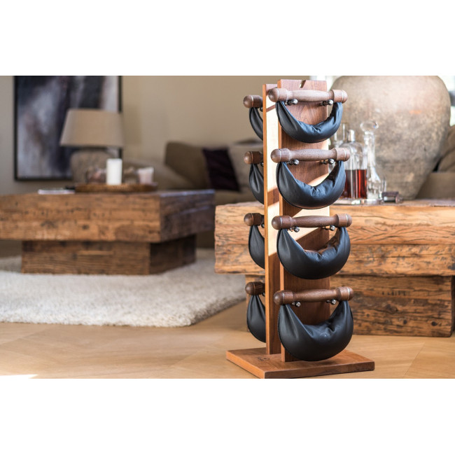Гантели с подставкой NOHrD SwingBel Tower 2-8 Kg Set Oxbridge Cherry Leather