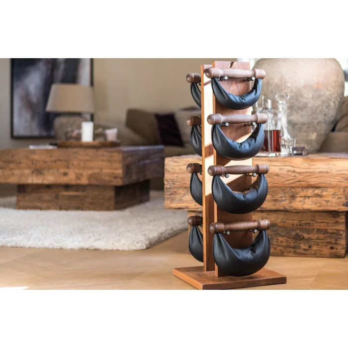 Гантели с подставкой NOHrD SwingBel Tower 2-8 Kg Set Oxbridge Cherry Leather