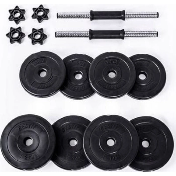 Гантелі розбірні бітумні Bestif BH015, 2 х 7,5 кг