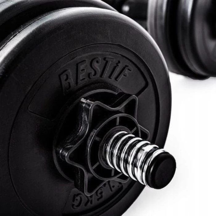 Гантелі розбірні бітумні Bestif BH015, 2 х 7,5 кг