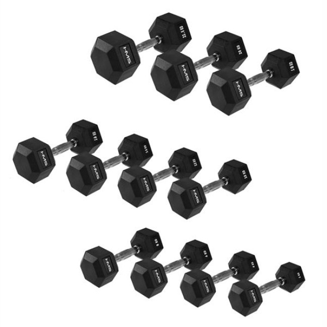 Гантель шестигранный HMS HEX PRO, 2 кг