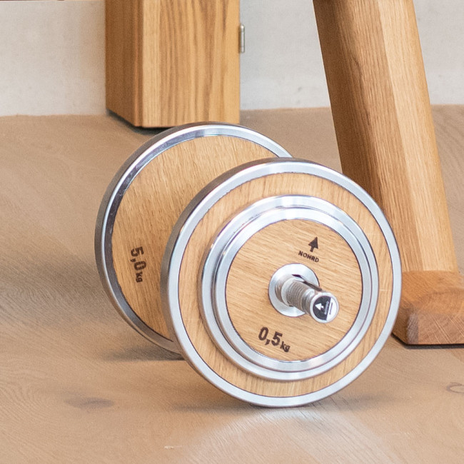 Набор для тренировок с стойкой NOHRD WeightPlate Tower Club Ash
