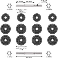 Гантели Maxxiva D83766 чугунные 2 x 15 кг.