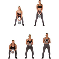 Гиря Movit Kettlebell 20 кг, чорна