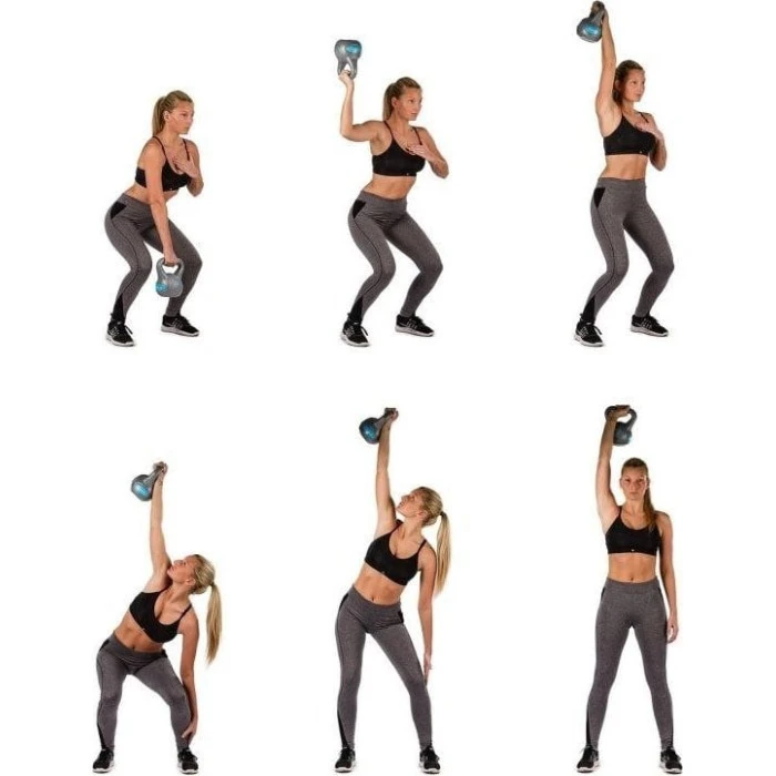 Гиря Movit Kettlebell 20 кг, чорна