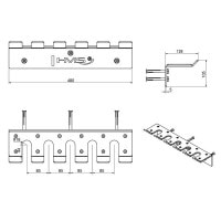 Тримач настінний для грифів HMS STR45