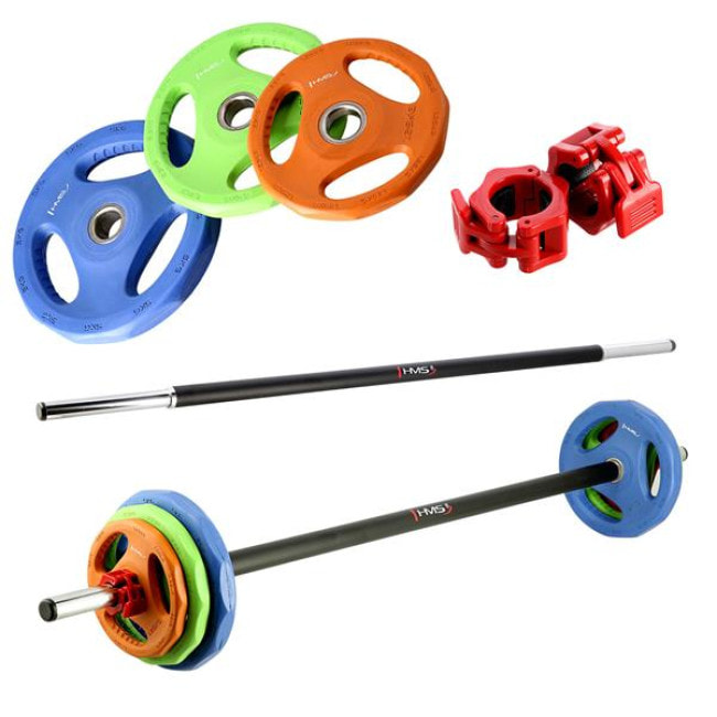 Набор штанг HMS SBP22 10 x 20 кг со стойкой STR40