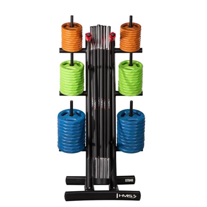 Набір штанг HMS SBP22 10 x 20 кг зі стійкою STR40