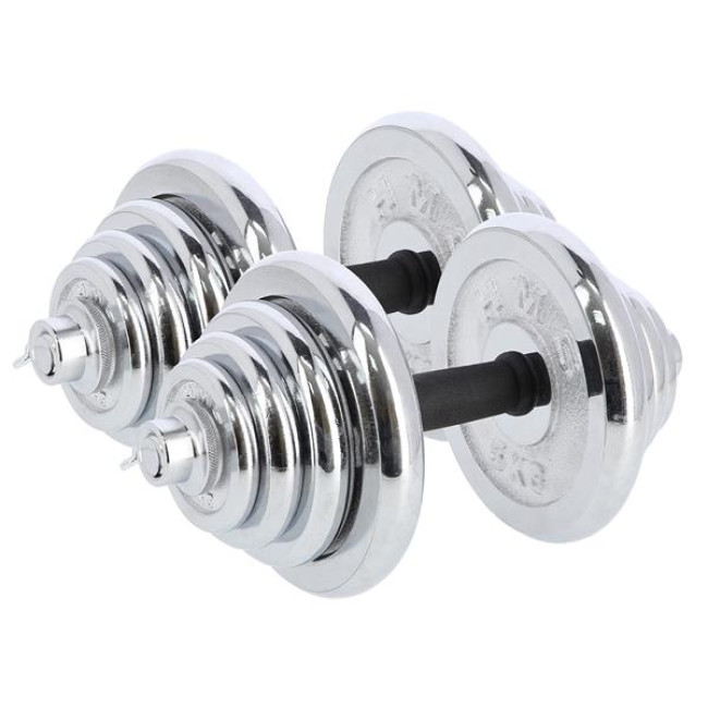 Хромированный набор в кейсе 2x25 кг HMS STC50