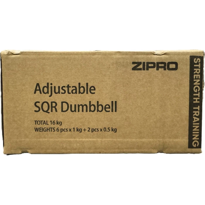 Гантель Zipro SQUARE с регулируемой нагрузкой 16 кг