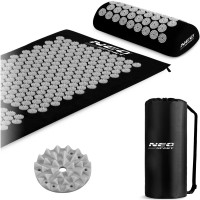 Акупунктурный коврик Neo-Sport NS-901 черно-серый