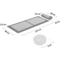 Акупунктурный коврик Neo-Sport NS-901 черно-серый