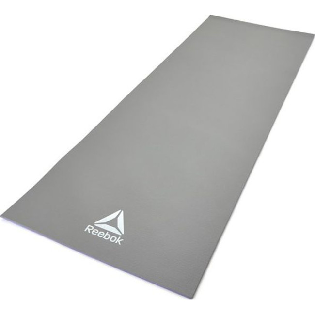 Двухсторонний коврик для йоги Reebok фиолетовый, серый