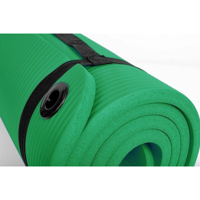 Тренировочный коврик SMJ sport YG002 183 см x 61 см x 2 см зеленый