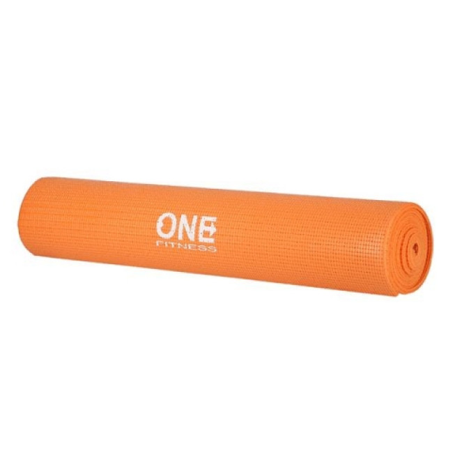 Коврик для йоги и фитнеса YM02 One Fitness – оранжевый