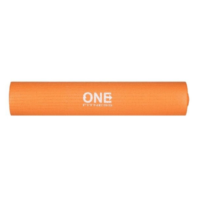 Коврик для йоги и фитнеса YM02 One Fitness – оранжевый