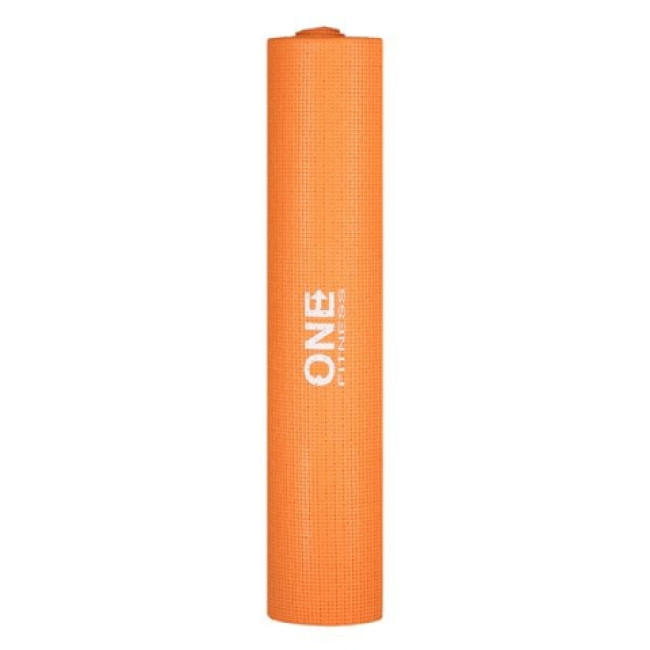 Коврик для йоги и фитнеса YM02 One Fitness – оранжевый