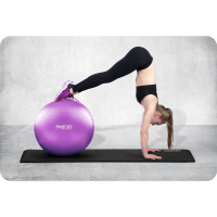 Гимнастический мяч для фитнеса 65 см NS-951 фиолетовый