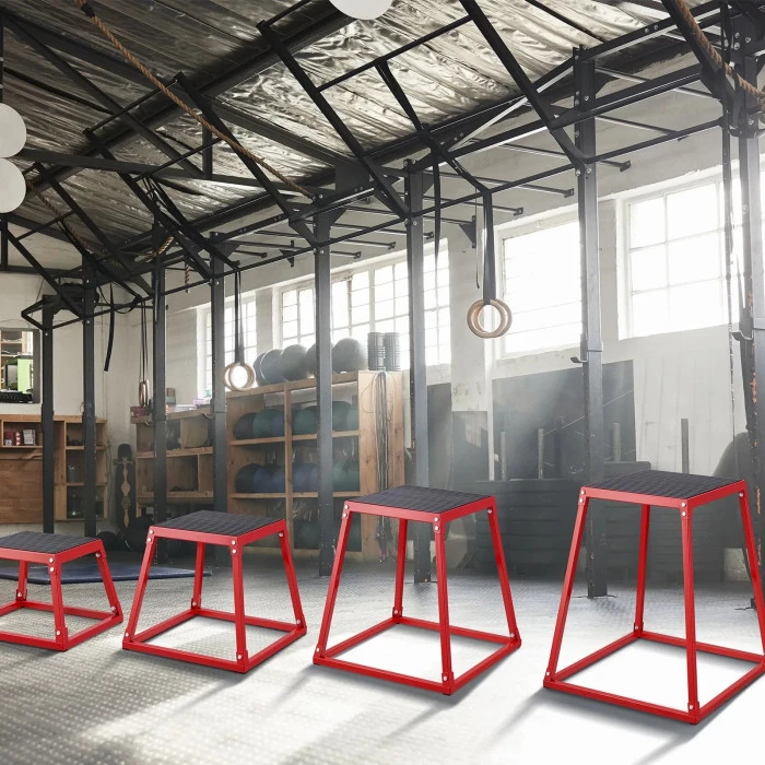 Плиометрический бокс VEVOR 30,5 – 45,8 – 60,9 – 76,2 см, красная