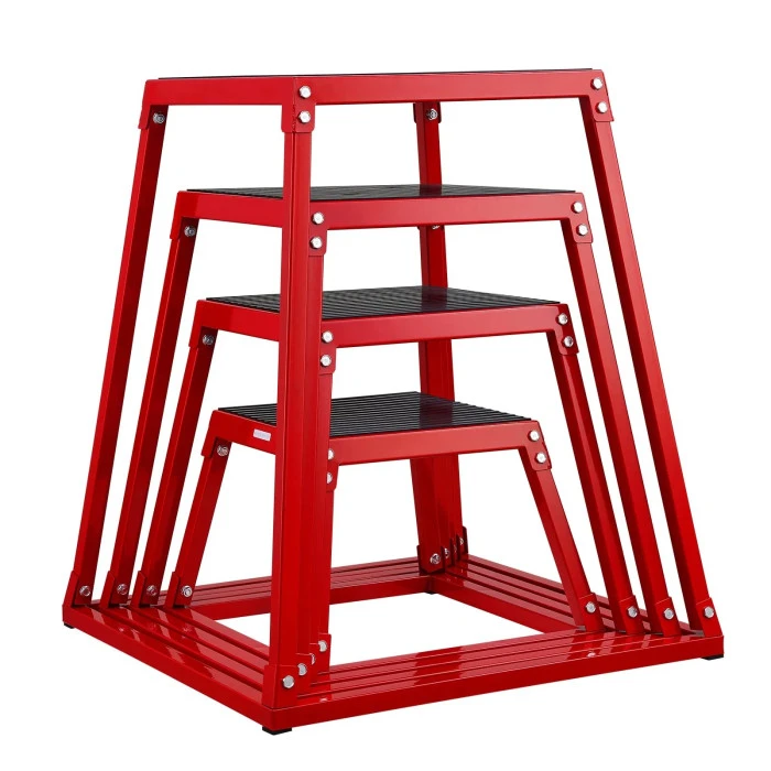 Плиометрический бокс VEVOR 30,5 – 45,8 – 60,9 – 76,2 см, красная