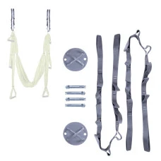Комплект для крепления гамака для йоги - кронштейны, винты и ремешки inSPORTline Hemmokstrap
