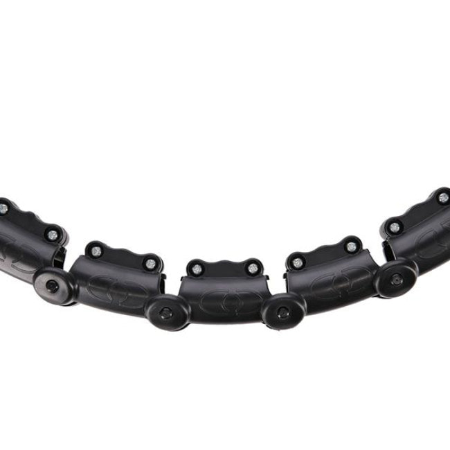 Хула-хуп массажный HMS HHM15 с нагрузкой и поясом для похудения BR16 Plus Size, черный