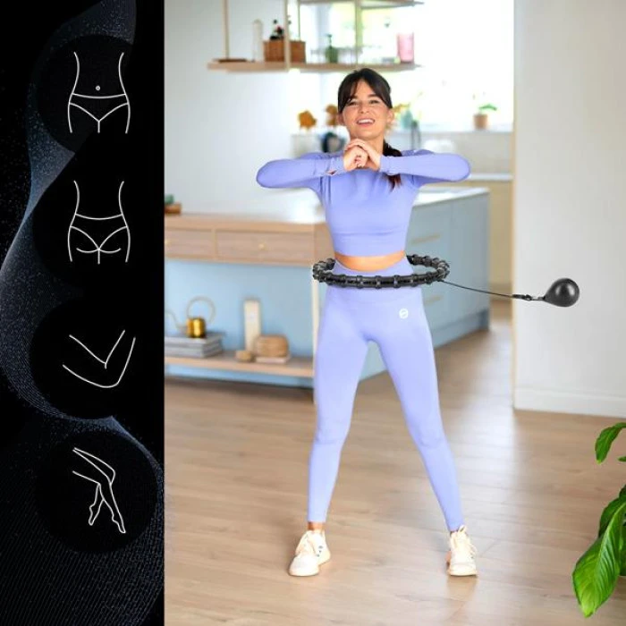 Обруч с весом HMS HHW02 черный