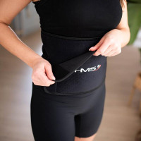 КОМПЛЕКТ HULA HOOP HHW06 ЧЕРНЫЙ С ГРАВИТАЦИОННЫМ МЯЧЕМ И СЧЕТЧИКОМ HMS + ПОДДЕРЖКА НА ТАЛИЮ BR163 ЧЕРНЫЙ ПЛЮС РАЗМЕР