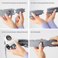 КОМПЛЕКТ HULA HOOP HHW06 ЧЕРНЫЙ С ГРАВИТАЦИОННЫМ МЯЧЕМ И СЧЕТЧИКОМ HMS + ПОДДЕРЖКА НА ТАЛИЮ BR163 ЧЕРНЫЙ ПЛЮС РАЗМЕР