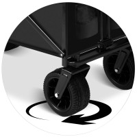 Тележка раскладная Humberg HM-512 100 л, черная