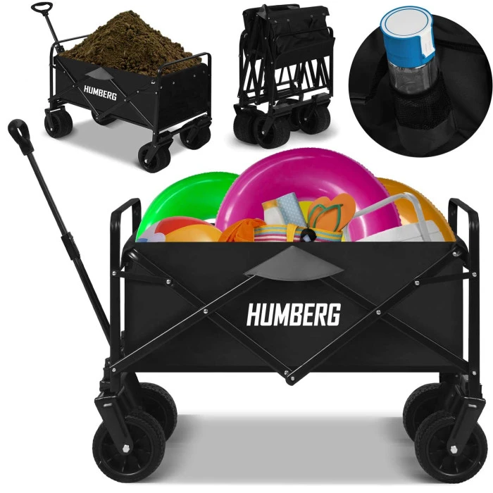 Візок розкладний Humberg HM-512 100 л, чорний