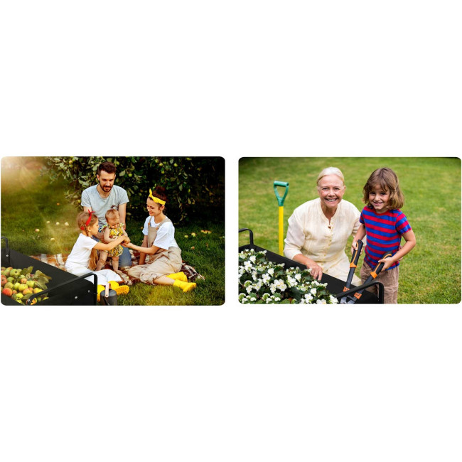 Тележка раскладная Humberg HM-512 100 л, черная