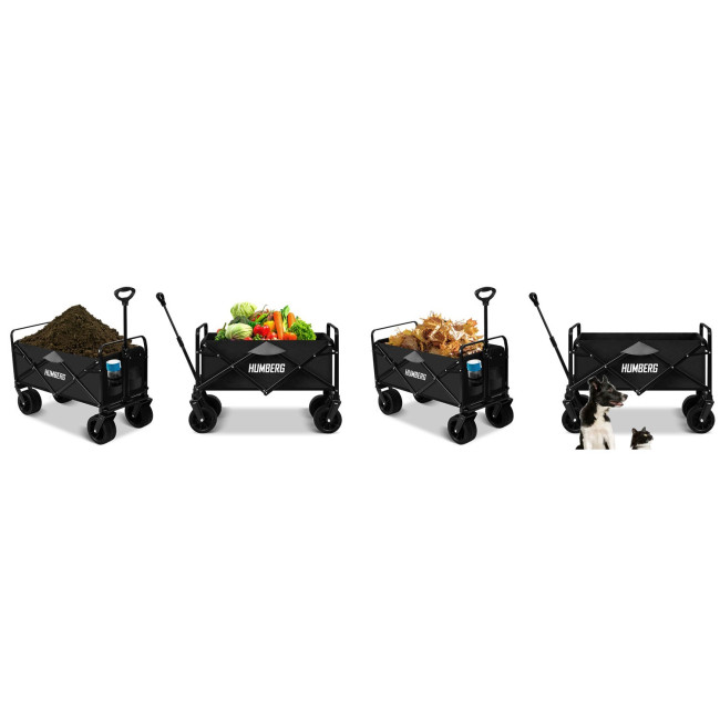 Тележка раскладная Humberg HM-512 100 л, черная