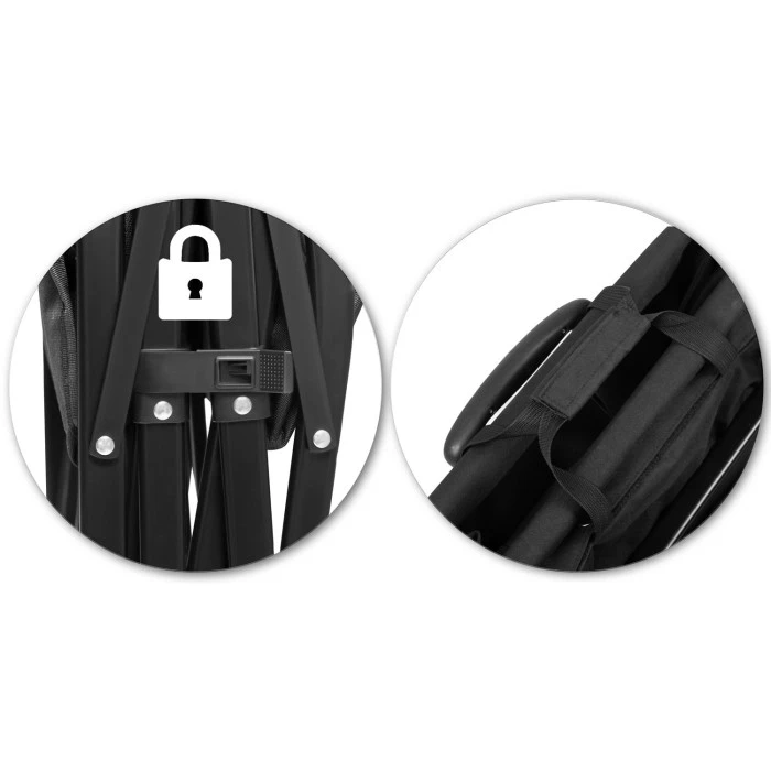 Візок розкладний Humberg HM-512 100 л, чорний