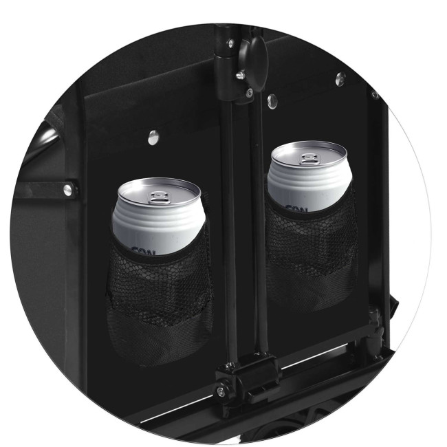 Тележка раскладная Humberg HM-512 100 л, черная